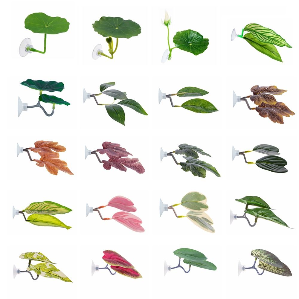 Aquarium Fish Cave - Plastic Betta Fish Rest Leaf Simulated