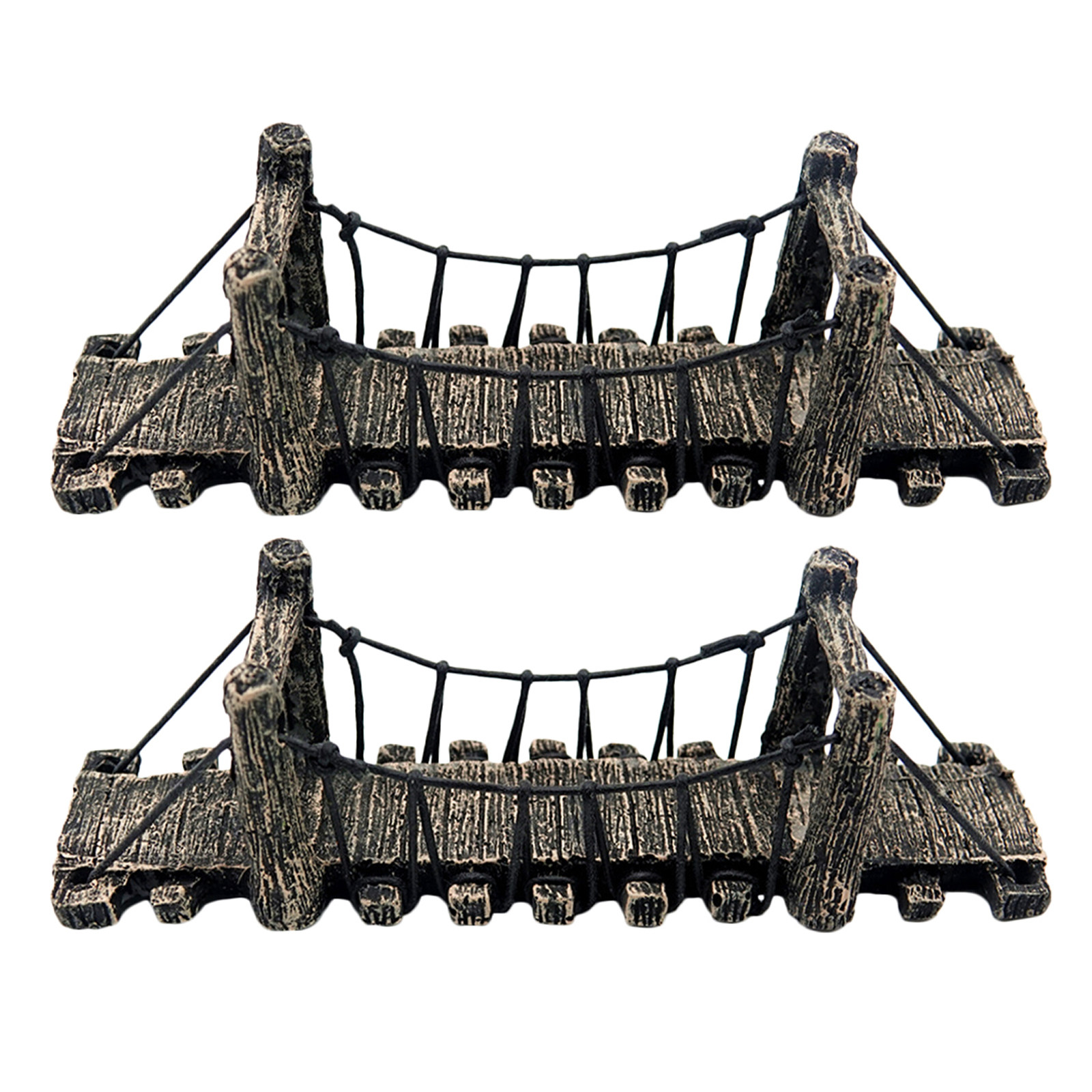 Aquarium Fish Bridge - 2 Pcs Garden Landscape Decoration Betta