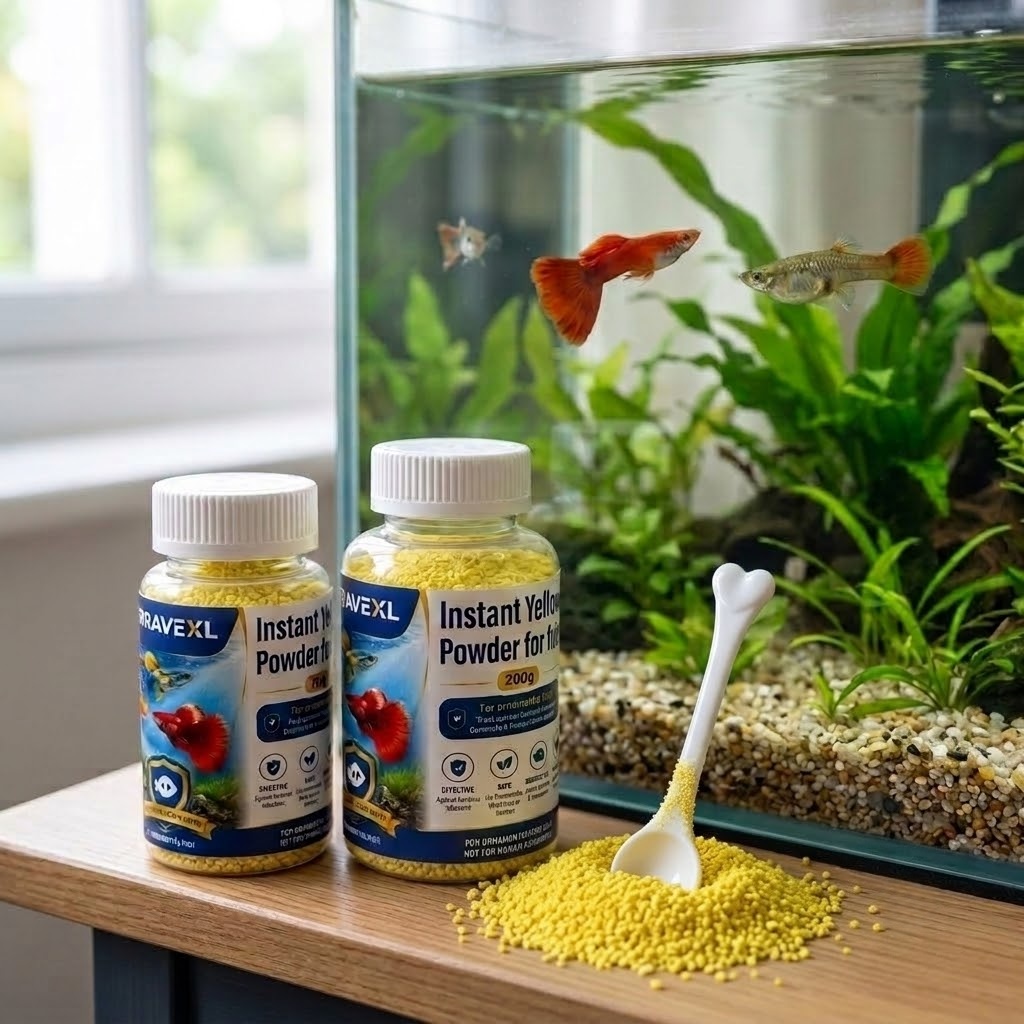 Aquarium Fish Eggs - All-in-One Instant Yellow Powder for Common