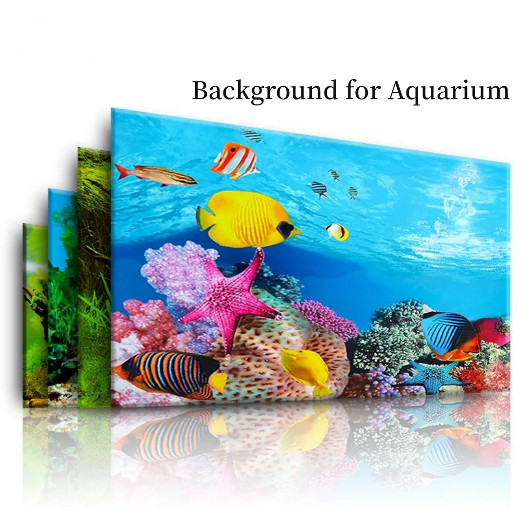 Aquarium Fish Hideout - Background Aquarium 3D Sticker Poster Decoration