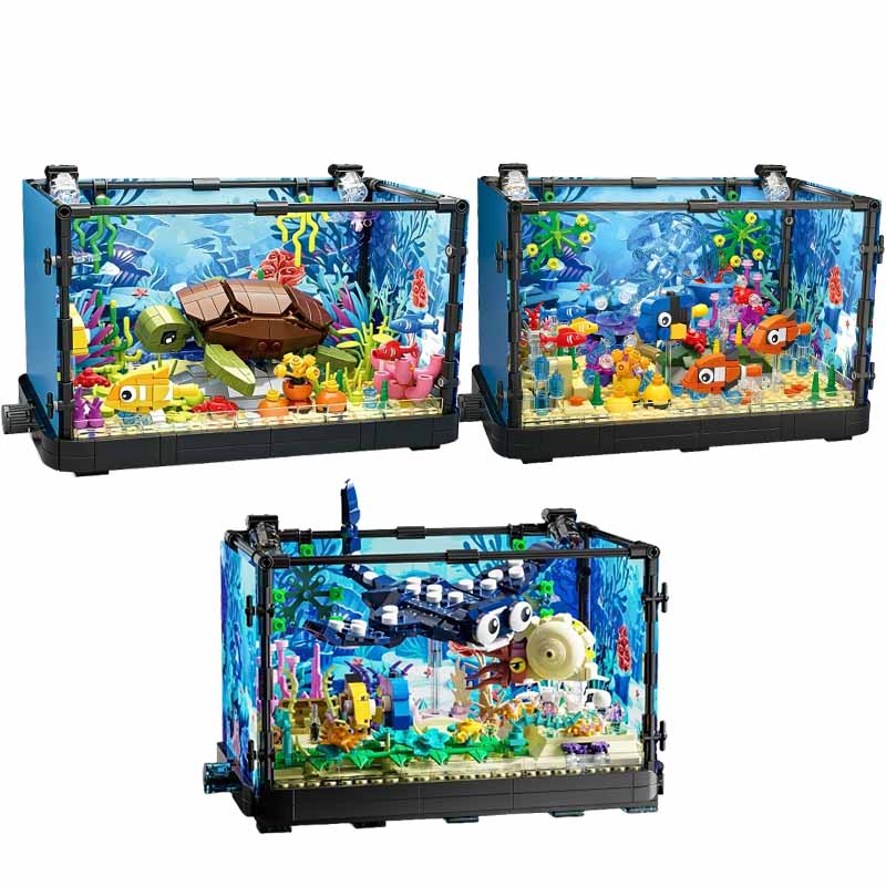Aquarium Fish Land - Fish Tank Building Block Set with