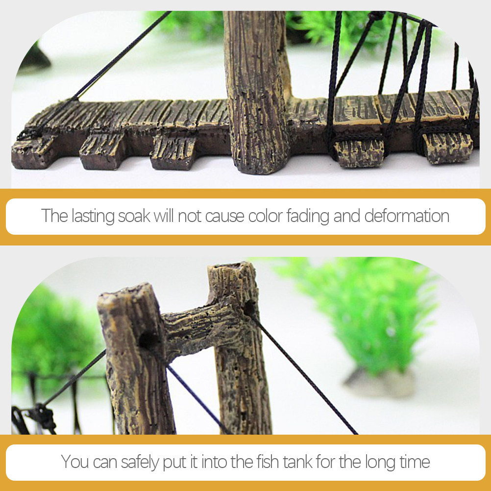 Fish Tank Ornament Resin Bridg - Aquarium Fish Bridge recension och pris