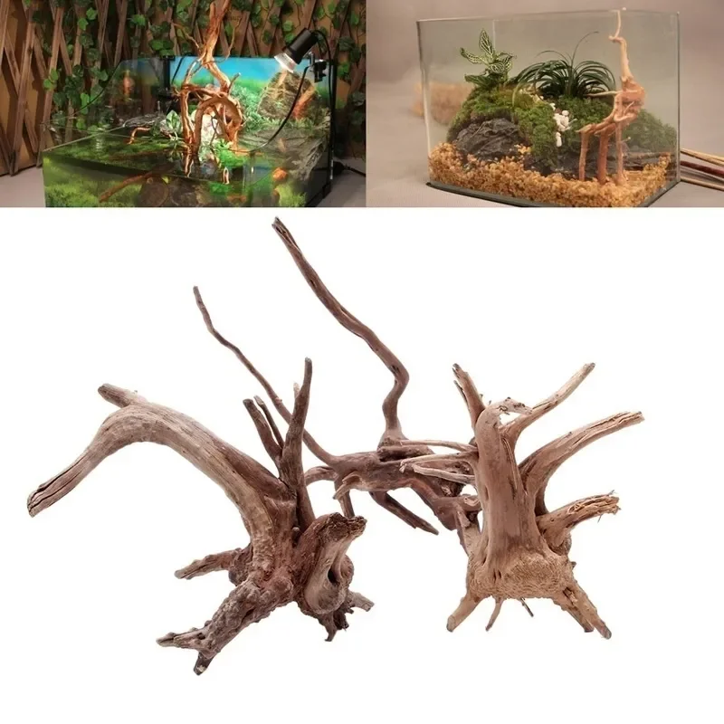 Natural Tree Trunk Driftwood A - Aquarium Fish Hideout recension och pris