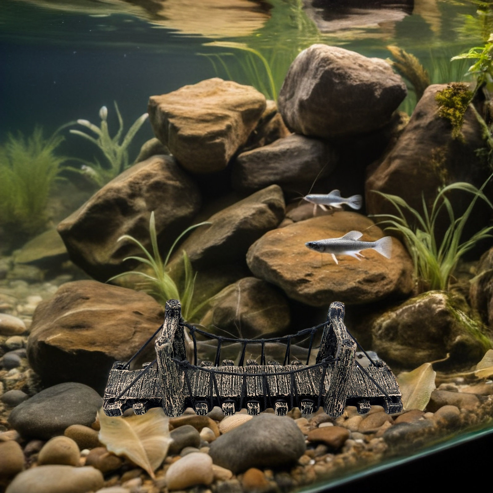 2 Pcs Garden Landscape Decorat - Aquarium Fish Bridge recension och pris