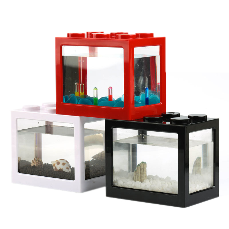 7 Color Mini Aquarium Betta Fi - Aquarium Goldfish recension och pris