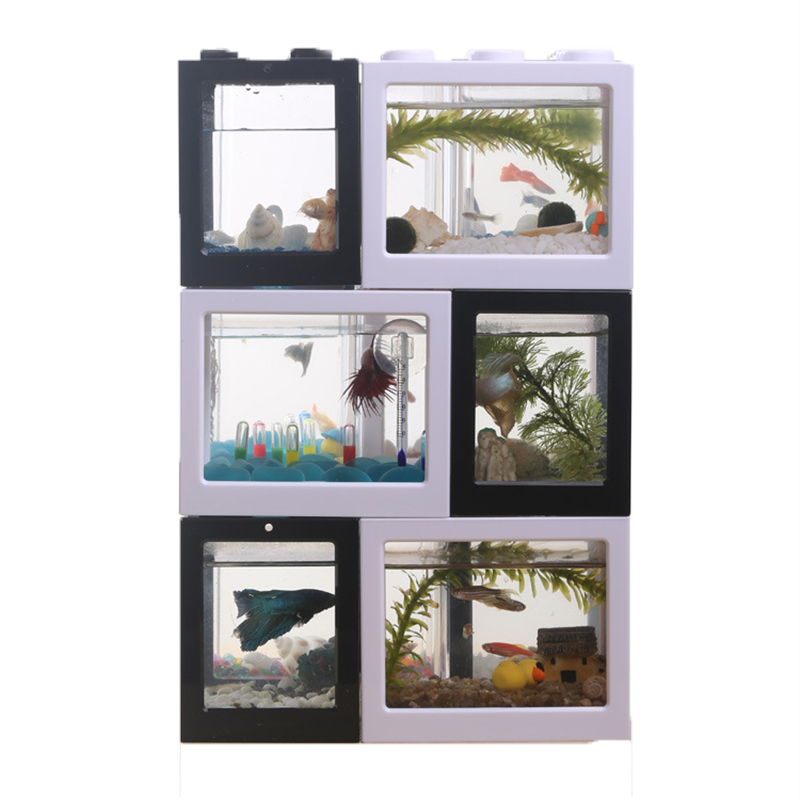 7 Color Mini Aquarium Betta Fi - Aquarium Goldfish recension och pris