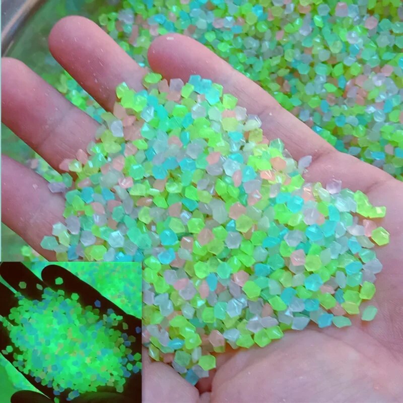 1000pcs 3-5mm Luminous Sand Gl - Aquarium Fish Land recension och pris