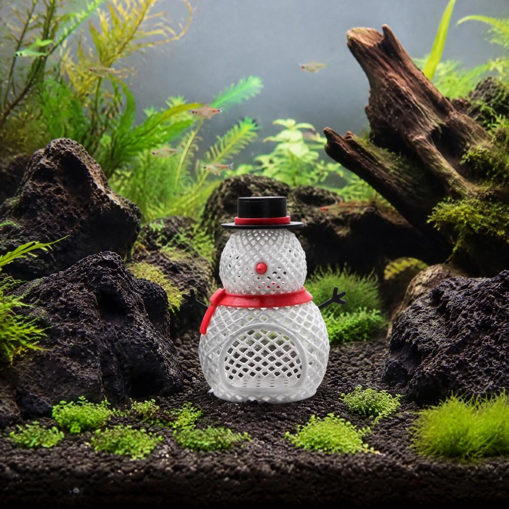 Fish Tank Decorations Christma - Aquarium Fish Hideout recension och pris