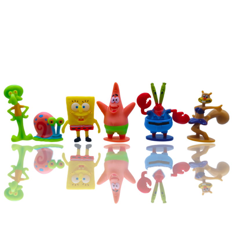 6pcs SpongeBob Fish Tank Decor - Aquarium Fish Land recension och pris