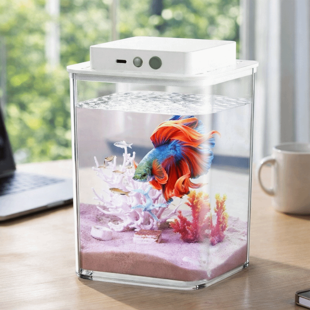 Transparent Betta Fish Tank In - Aquarium Goldfish recension och pris