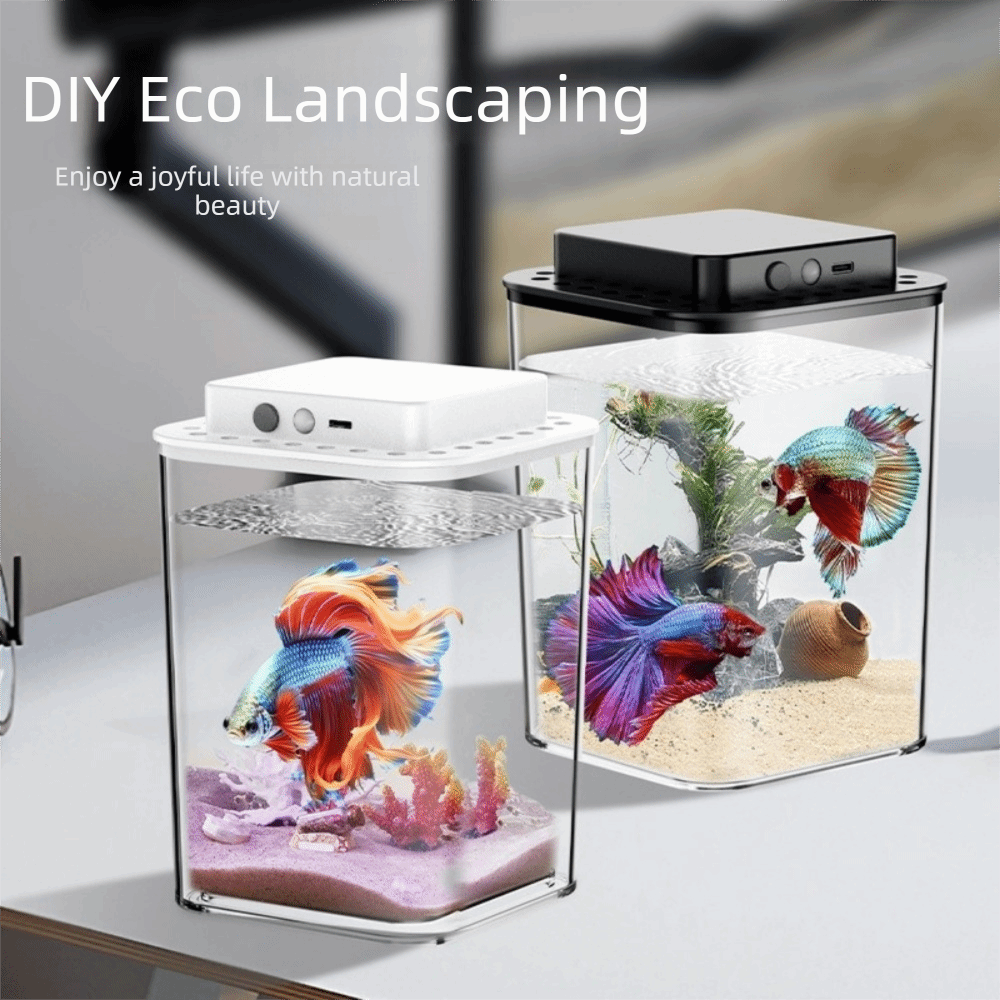 Transparent Betta Fish Tank In - Aquarium Goldfish recension och pris