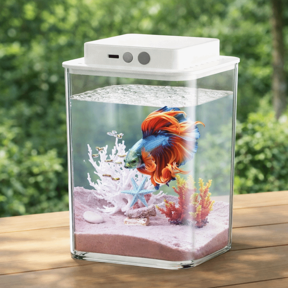 Transparent Betta Fish Tank In - Aquarium Goldfish recension och pris