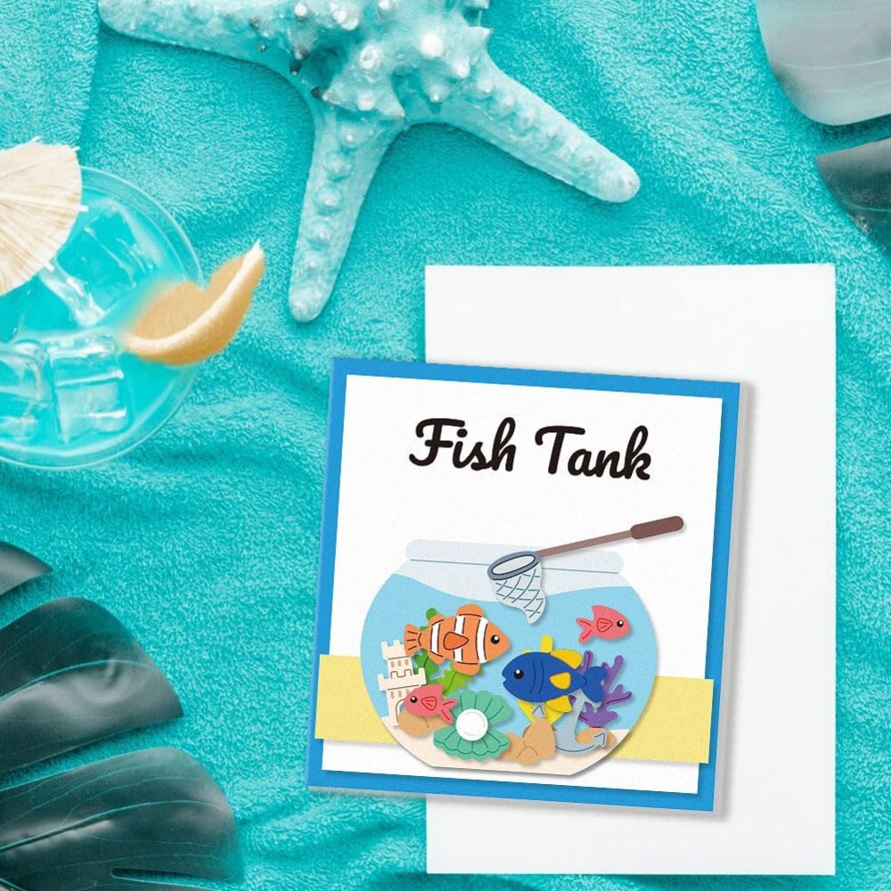Fish Tank Die Cuts Carbon Stee - Aquarium Fish Bowl recension och pris