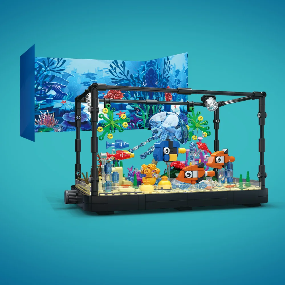 Fish Tank Building Block Set w - Aquarium Fish Land recension och pris