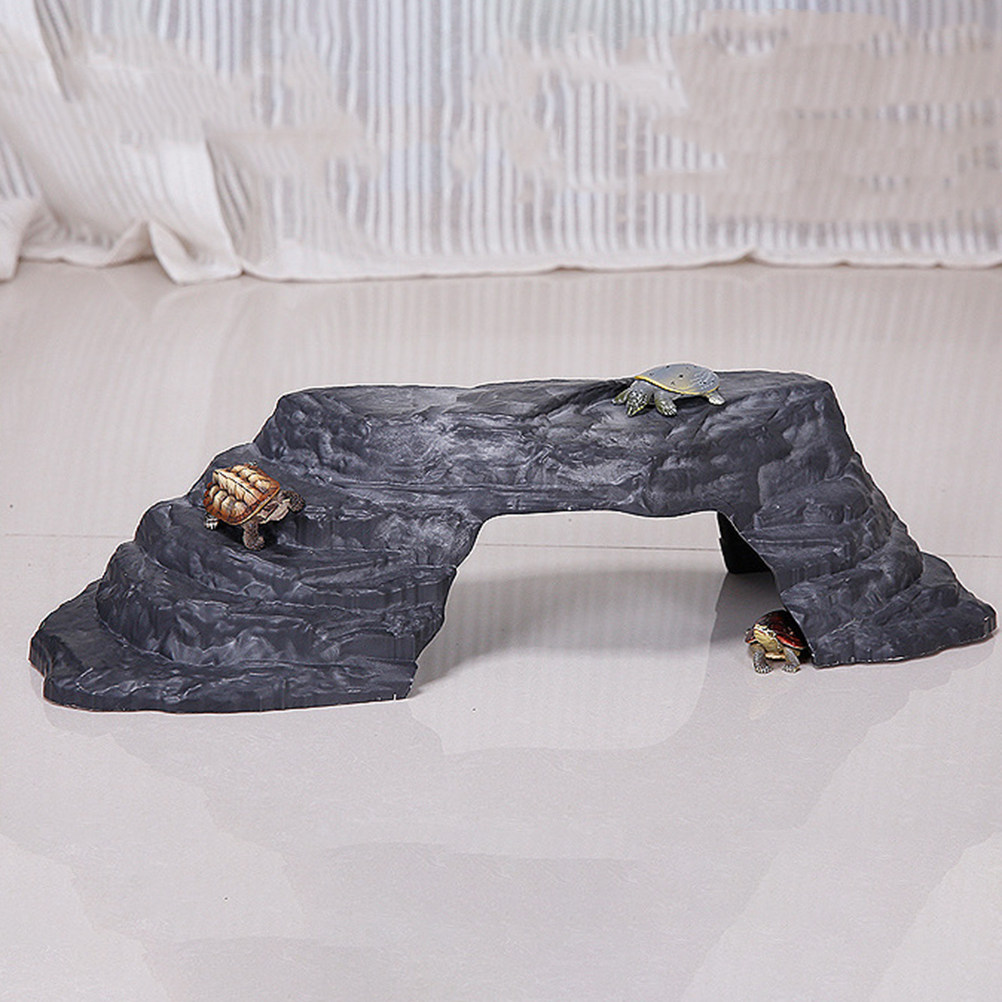 Large Imitation Stone Turtle B - Aquarium Fish Bridge recension och pris