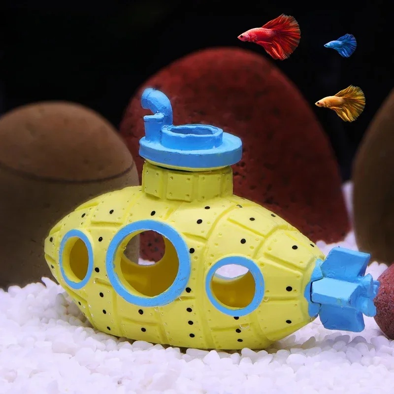 Resin Submarine Ornaments Aqua - Aquarium Fish Hideout recension och pris