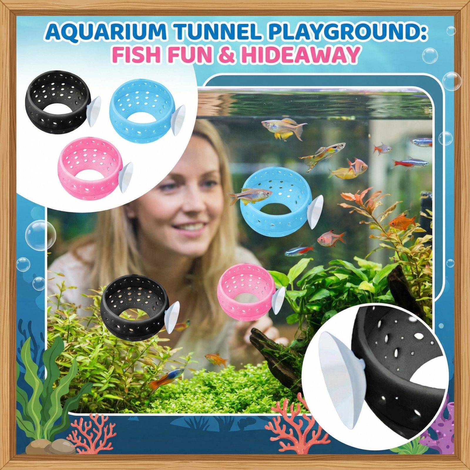 Betta Bulb Hide Tunnel Aquariu - Aquarium Fish Hideout recension och pris